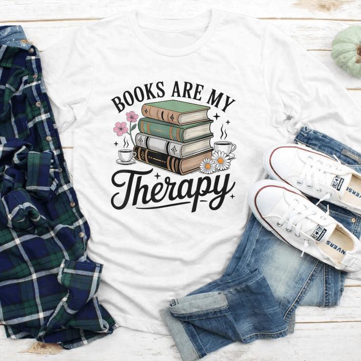Books Are My Therapy Bookworm Reading Youth Long Sleeve Tee Books Are My Therapy Bookworm Reading Youth Long Sleeve Tee