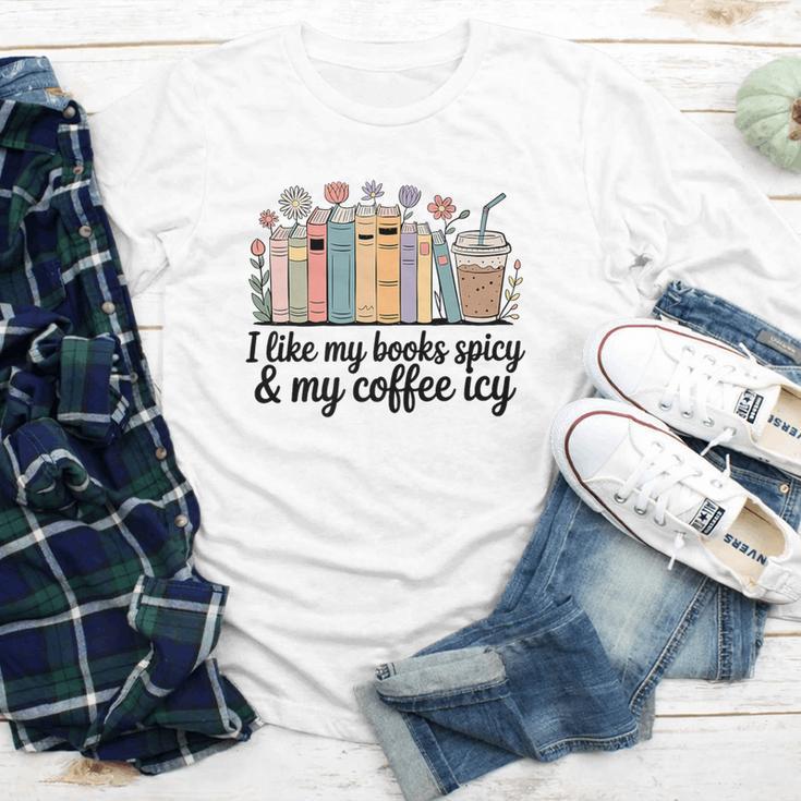 I Like My Books Spicy & My Coffee Icy Lover Bookworm Premium Youth Long Sleeve Tee I Like My Books Spicy & My Coffee Icy Lover Bookworm Premium Youth Long Sleeve Tee