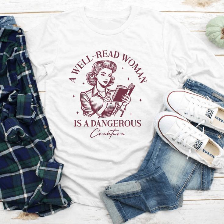 Books A Well-Read Woman Is A Dangerous Creature Women Premium Tri-Blend Youth Long Sleeve Tee Books A Well-Read Woman Is A Dangerous Creature Women Premium Tri-Blend Youth Long Sleeve Tee