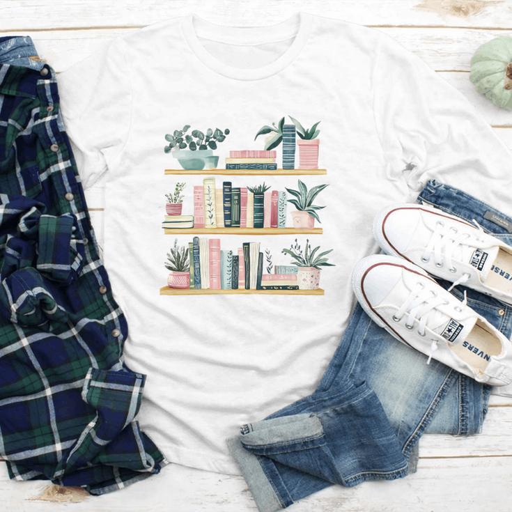Bookshelves With Books & Plants Premium Youth Long Sleeve Tee