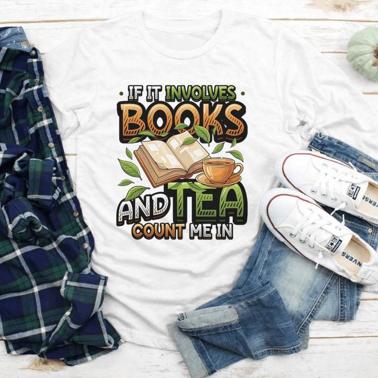 Bookworm If It Involves Books And Tea Lover Reading Premium Tri-Blend Youth Long Sleeve Tee