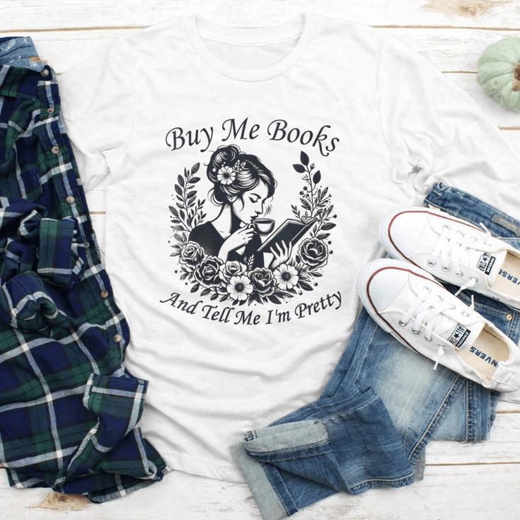 Buy Me Books And Tell Me I'm Pretty Book Lover Bookworm Youth Long Sleeve Tee