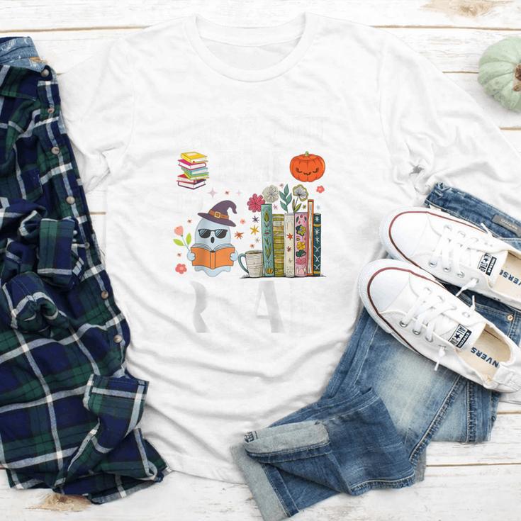 Carve Out Time To Read Halloween Ghost Books Raglan Baseball Tee Youth Long Sleeve Tee