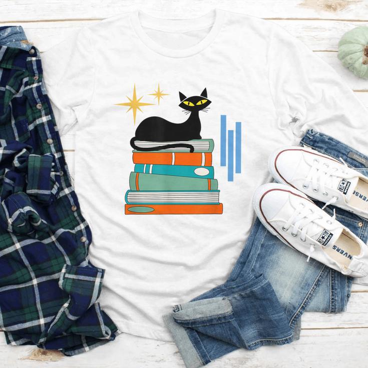 Cat And Books Retro Midcentury Mid Century Aesthetic Youth Long Sleeve Tee Cat And Books Retro Midcentury Mid Century Aesthetic Youth Long Sleeve Tee