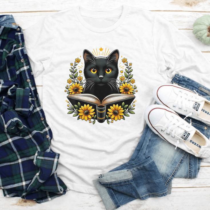 Cat For Women Book Lover Cute Cat And Book Youth Long Sleeve Tee
