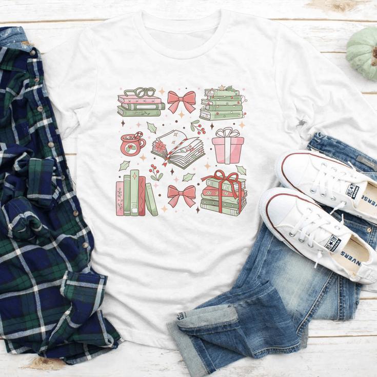 Christmas Book Lover Reading Reader Men Women Kids Xmas Youth Long Sleeve Tee