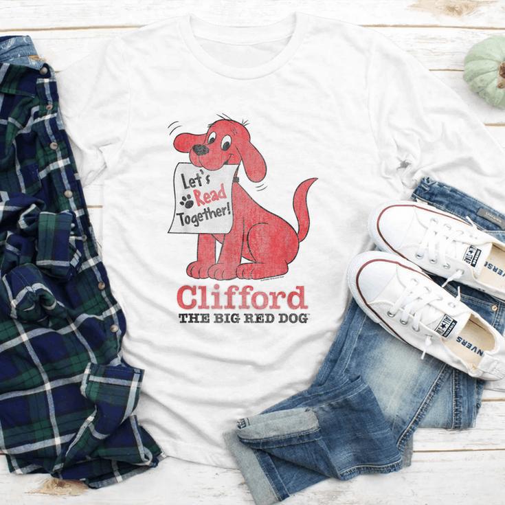 Clifford The Big Red Dog Let's Read Together Vintage Book Youth Long Sleeve Tee