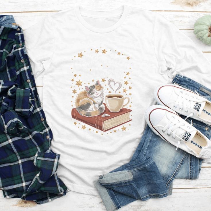 Coffee Cats & Books Cute Cat Book Lover Reading Youth Long Sleeve Tee Coffee Cats & Books Cute Cat Book Lover Reading Youth Long Sleeve Tee