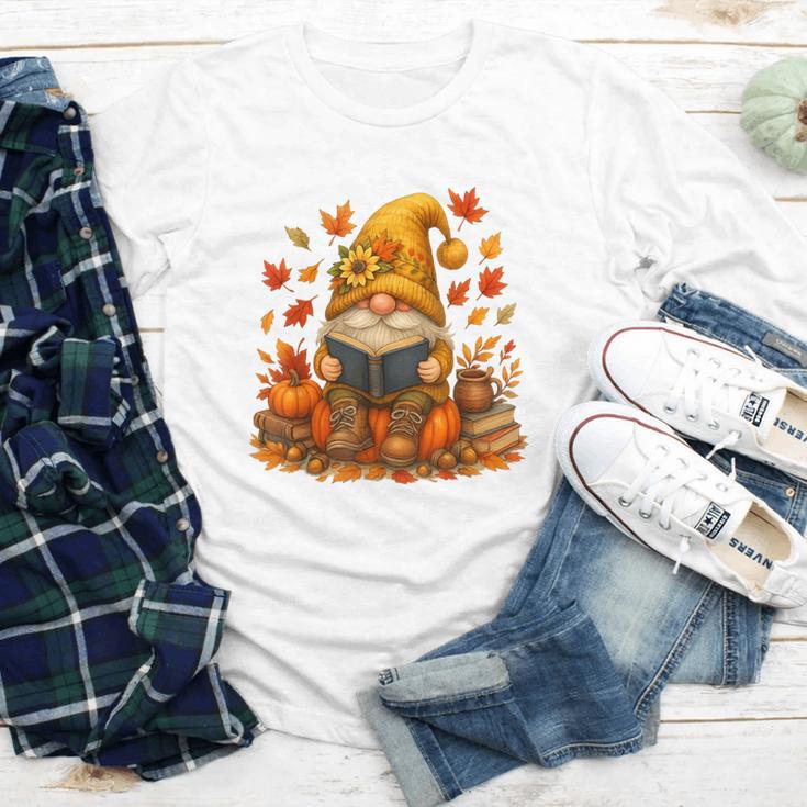 Cute Autumn Gnome Reading Pumpkin Book Lover Youth Long Sleeve Tee Cute Autumn Gnome Reading Pumpkin Book Lover Youth Long Sleeve Tee