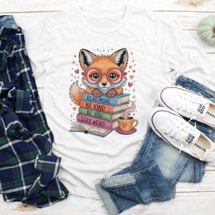 Cute Fox Read More Be Kind Stay Weird Reader Geek Book Lover Youth Long Sleeve Tee Cute Fox Read More Be Kind Stay Weird Reader Geek Book Lover Youth Long Sleeve Tee