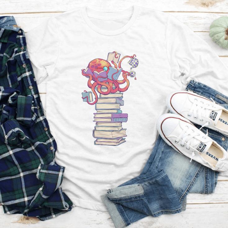 Cute Octopus Bookworm Fun Reading Tee For Book Lovers Youth Long Sleeve Tee Cute Octopus Bookworm Fun Reading Tee For Book Lovers Youth Long Sleeve Tee