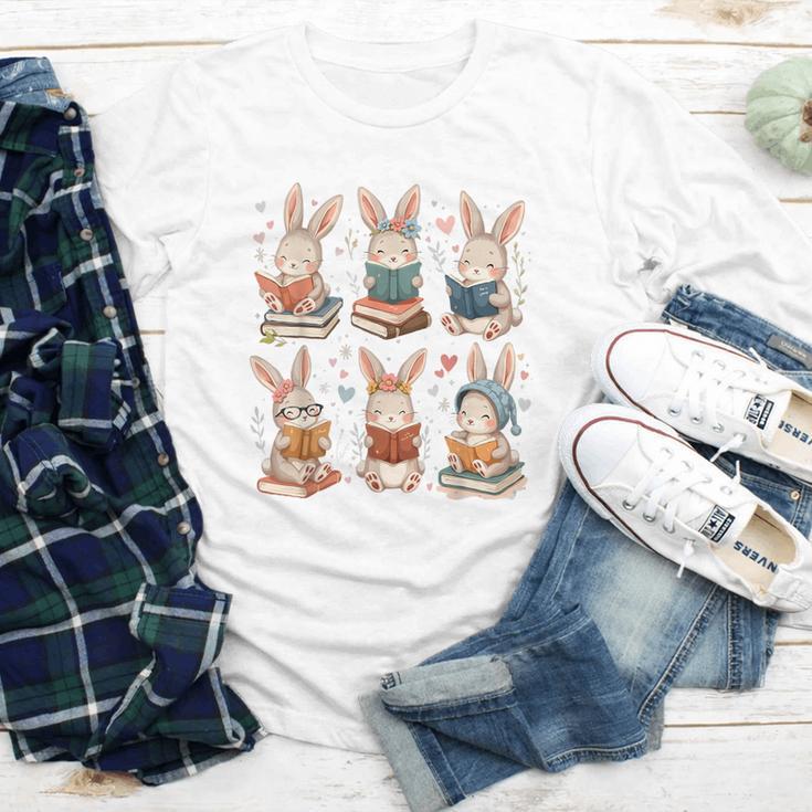 Cute Teacher Bunny Rabbit Reading Easter Bunnies Book Lovers Youth Long Sleeve Tee Cute Teacher Bunny Rabbit Reading Easter Bunnies Book Lovers Youth Long Sleeve Tee