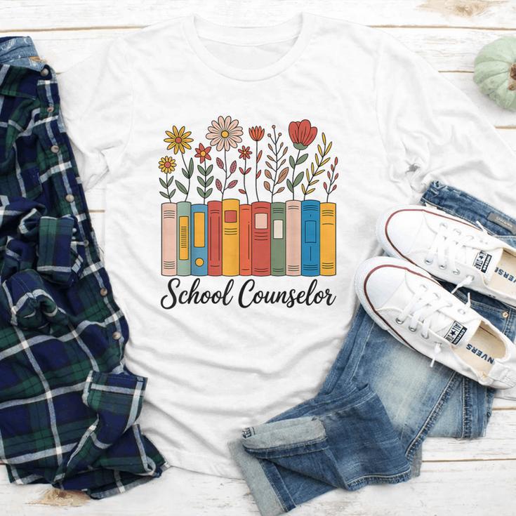Cute Wildflower Book School Counseling Life School Counselor Youth Long Sleeve Tee Cute Wildflower Book School Counseling Life School Counselor Youth Long Sleeve Tee