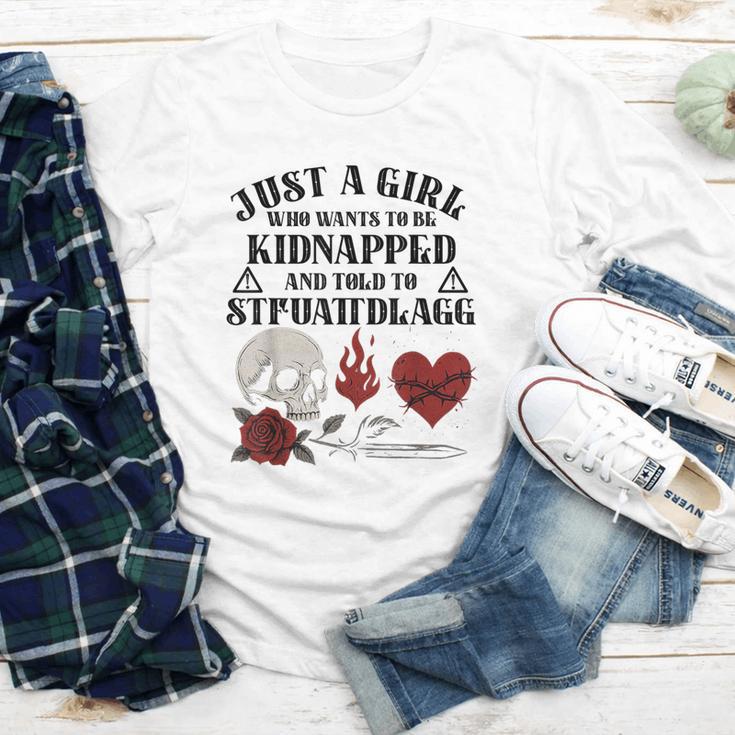 Dark Romance Smutt Book Merch Just A Good Girl STFUATTDLAGG Youth Long Sleeve Tee Dark Romance Smutt Book Merch Just A Good Girl STFUATTDLAGG Youth Long Sleeve Tee