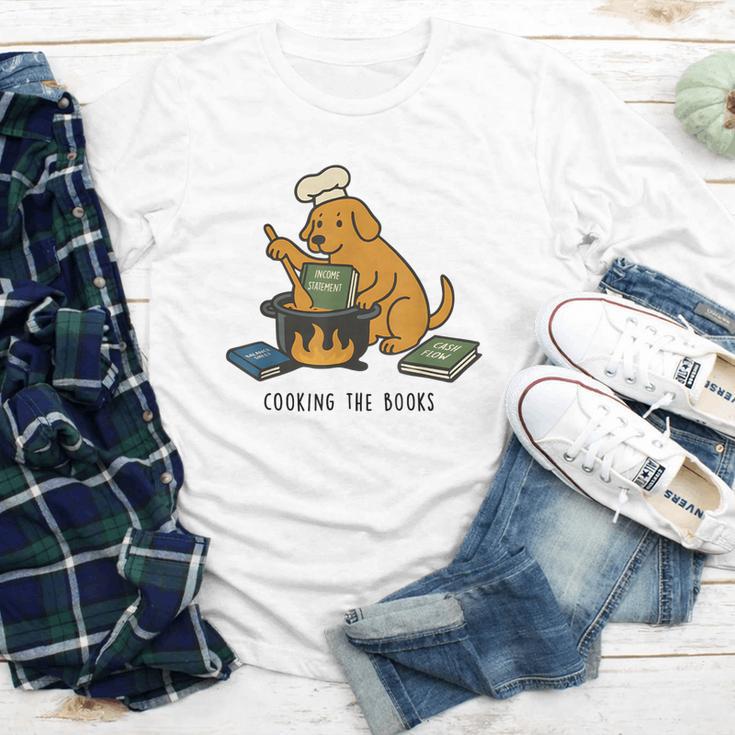 Dog Cooking The Books Youth Long Sleeve Tee