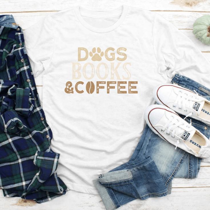 Dogs Books & Coffee Youth Long Sleeve Tee