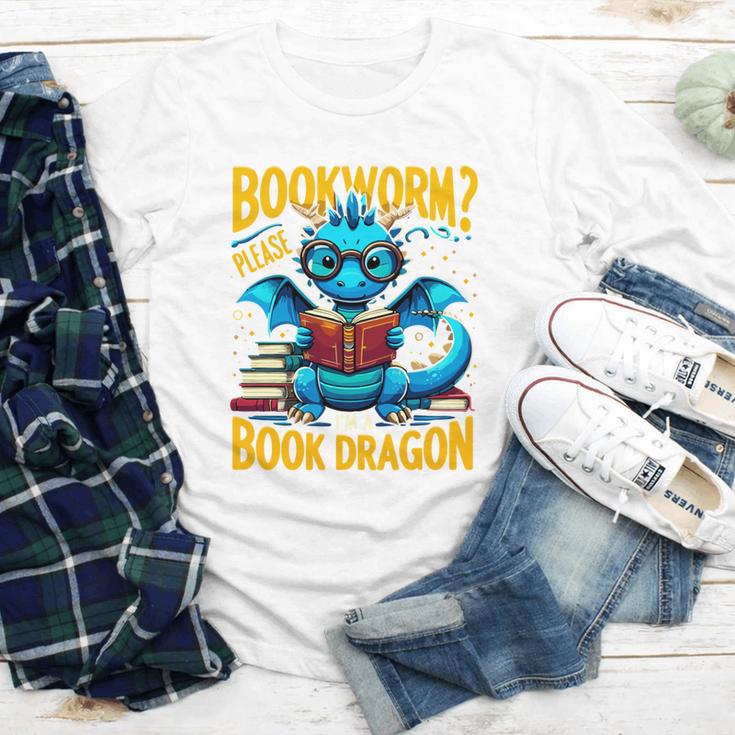 Dragon Bookworm Please I'm A Book Dragon Youth Long Sleeve Tee
