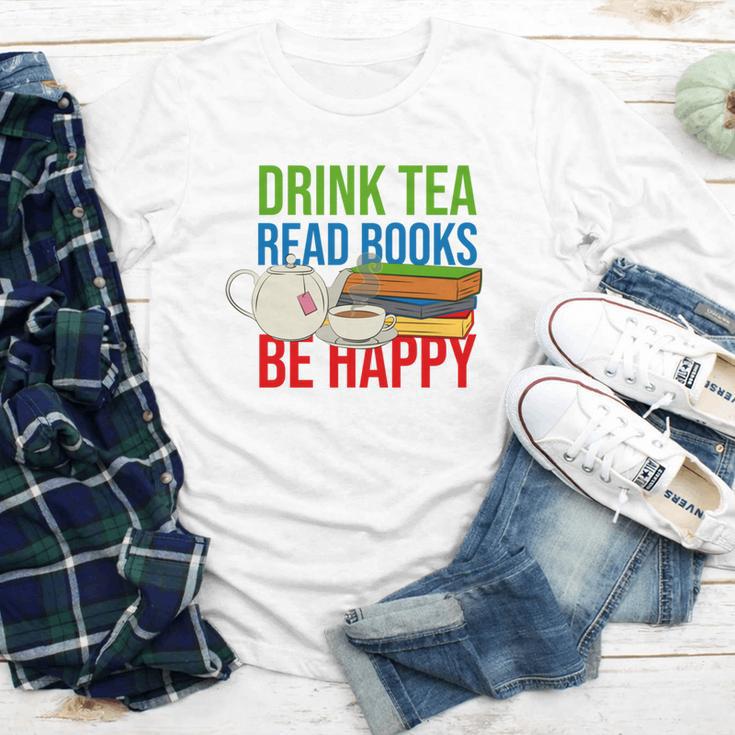 Drink Tea Read Books Be Happy Bookworm Coffee And Tea Lover Youth Long Sleeve Tee