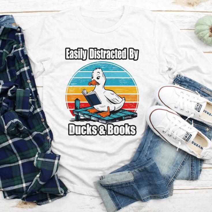 Ducks Books Lover Easily Distracted By Ducks & Books Youth Long Sleeve Tee