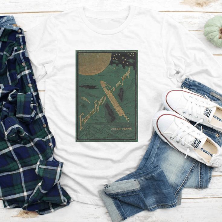 From The Earth To The Moon Book Cover 1874 Premium Youth Long Sleeve Tee