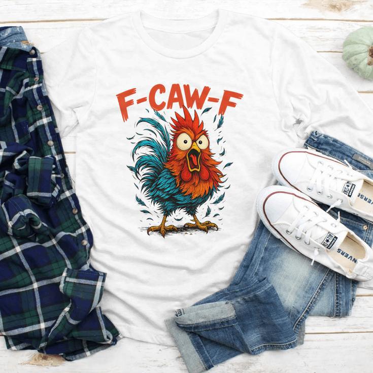 F-Caw-F Rooster F Awk F Chicken Coffee Romance Books Lover Youth Long Sleeve Tee