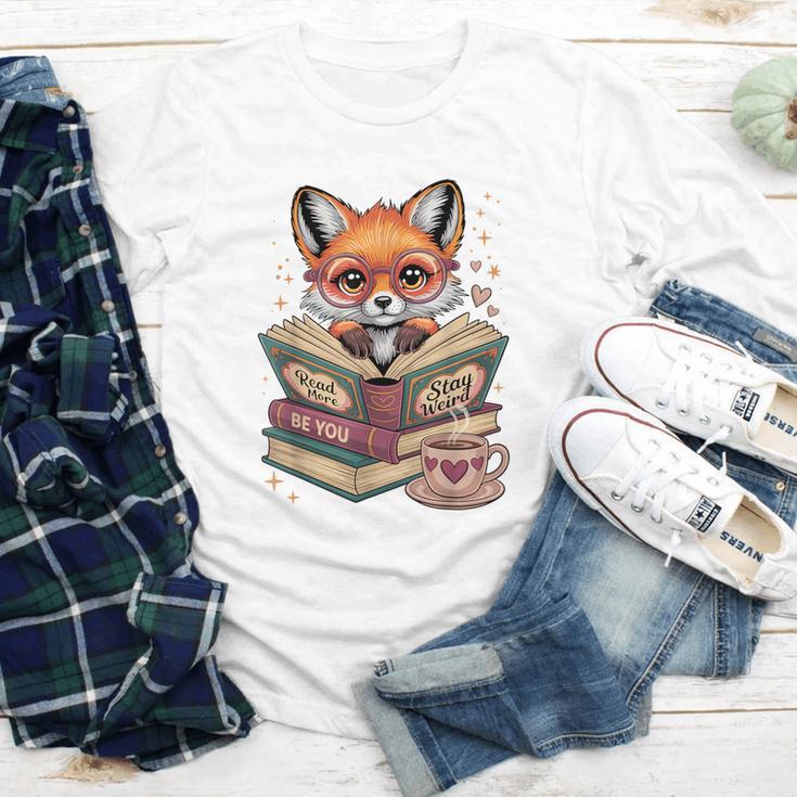 Fox Read Books Be Kind Stay Weird Reader Cute Nerd Bookworm Youth Long Sleeve Tee Fox Read Books Be Kind Stay Weird Reader Cute Nerd Bookworm Youth Long Sleeve Tee