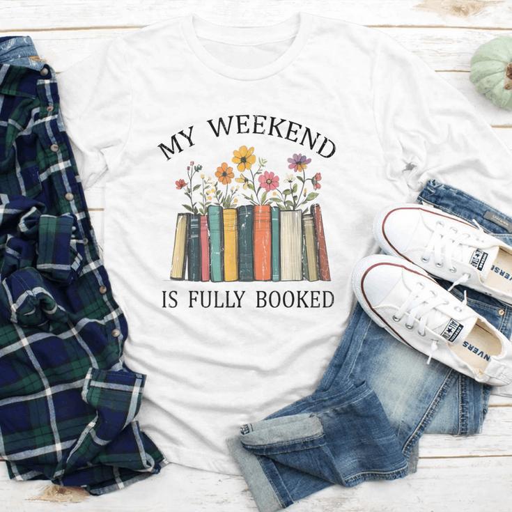 My Weekend Is Fully Booked Cozy Bookish Youth Long Sleeve Tee