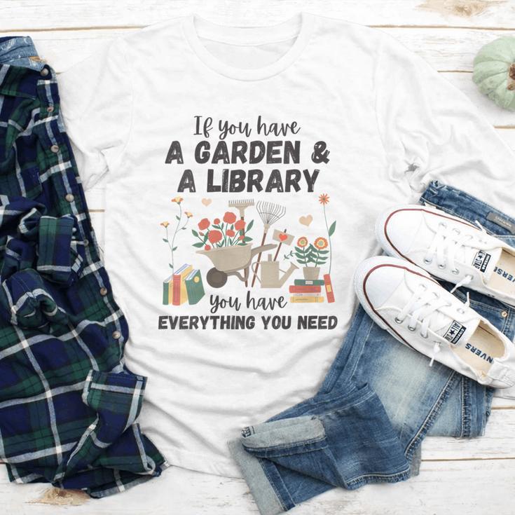 Gardening & Library Lover Books Reading Plants Cute Youth Long Sleeve Tee