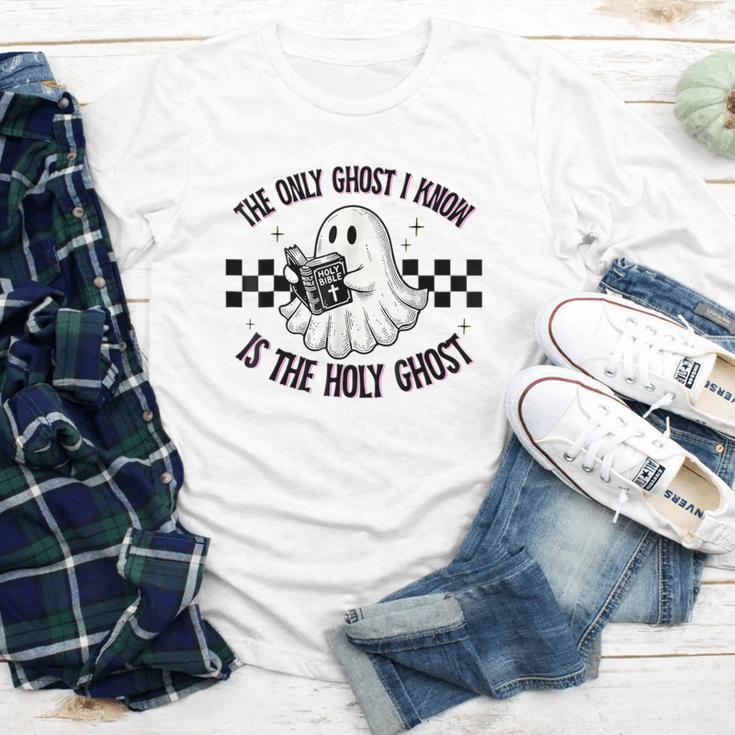 The Only Ghost I Know Is The Holy Ghost Ghost Read Book Youth Long Sleeve Tee