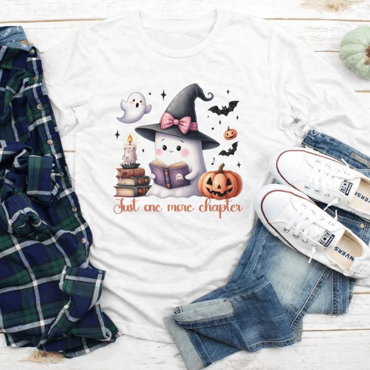 Ghost Reading Book Coquette Bow Halloween Girl Toddler Kid Premium Youth Long Sleeve Tee
