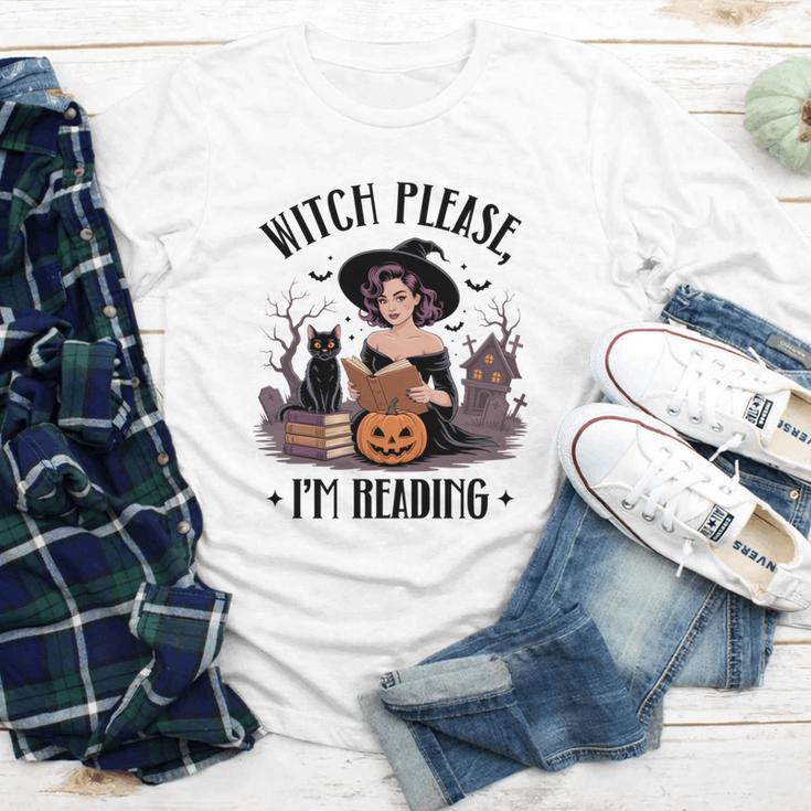 I'm Reading Halloween Witch Book Lover Youth Long Sleeve Tee