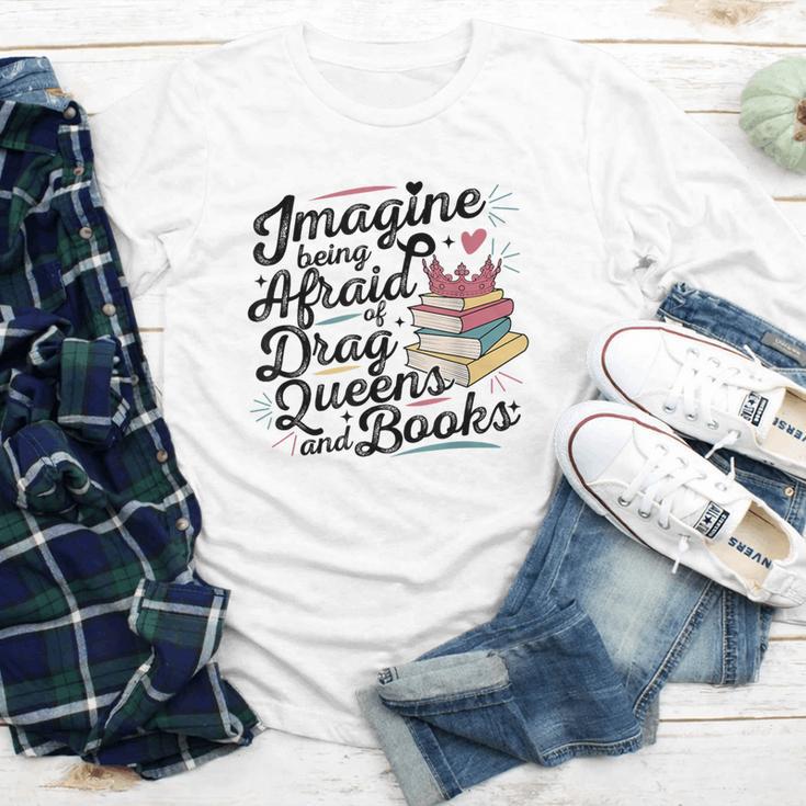 Imagine Being Afraid Of Drag Queens & Books Equality Youth Long Sleeve Tee Imagine Being Afraid Of Drag Queens & Books Equality Youth Long Sleeve Tee