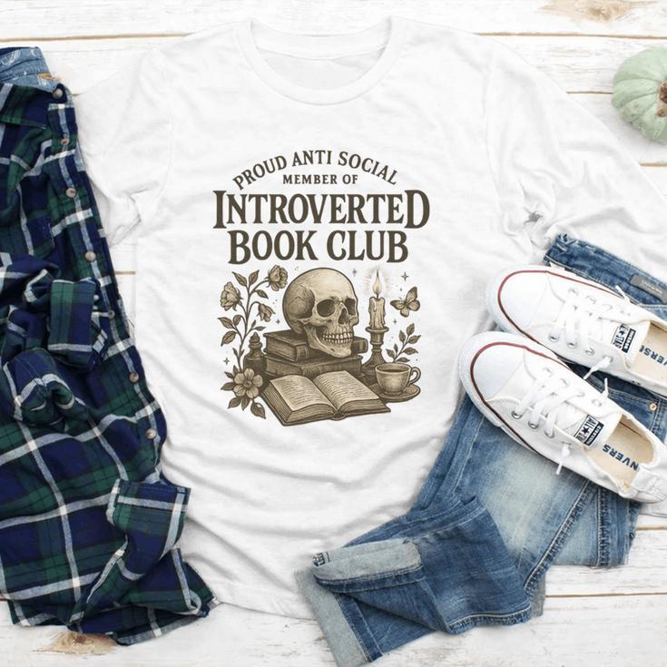 Introverted Book Club Member Anti Social Reader Youth Long Sleeve Tee