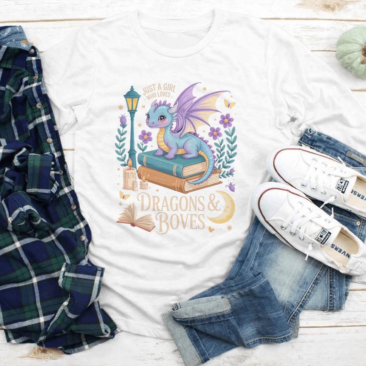 Just a Girl Who Loves Dragons & Books Reader Fantasy Fun Premium Tri-Blend Youth Long Sleeve Tee Just a Girl Who Loves Dragons & Books Reader Fantasy Fun Premium Tri-Blend Youth Long Sleeve Tee