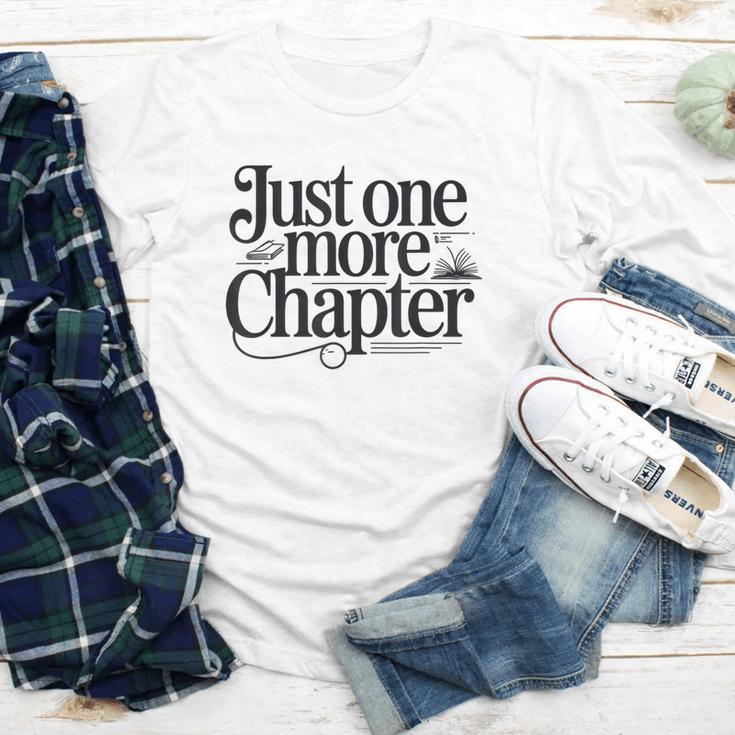 Just One More Chapter Book Lover Quote Reading Youth Long Sleeve Tee