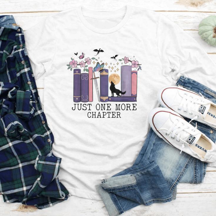Just One More Chapter Romantasy Book Dragon Bookworm Bookish Youth Long Sleeve Tee