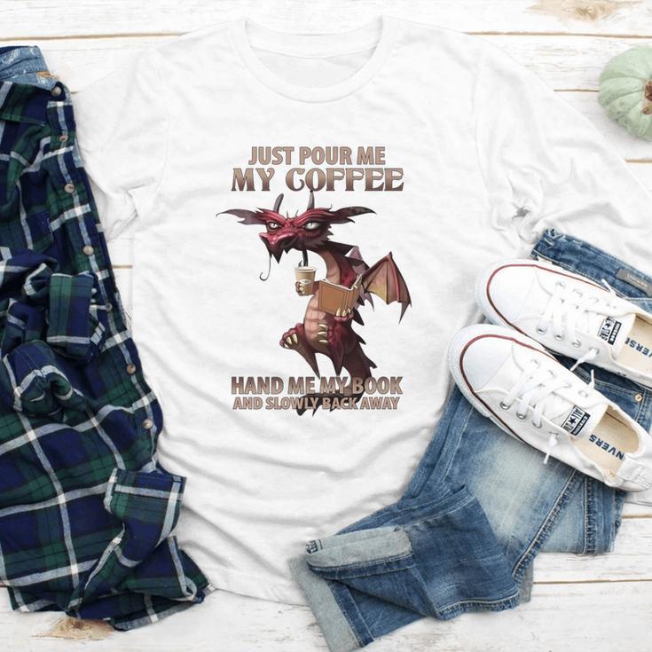Just Pour Me My Coffee Hand Me My Book And Slowly Back Away Premium Youth Long Sleeve Tee Just Pour Me My Coffee Hand Me My Book And Slowly Back Away Premium Youth Long Sleeve Tee
