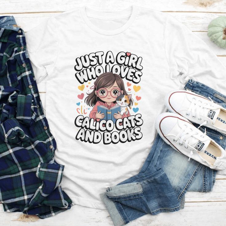 Kawaii Cat And Books Just A Girl Who Loves Both Youth Long Sleeve Tee