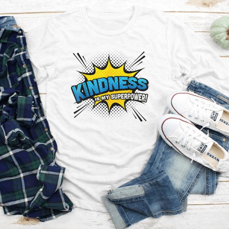 Kindness Is My Superpower Retro Comic Book T-Shirt Youth Long Sleeve Tee