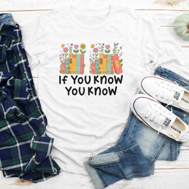 If You Know You Know 6 7 Reading Books Merry Christmas Youth Long Sleeve Tee