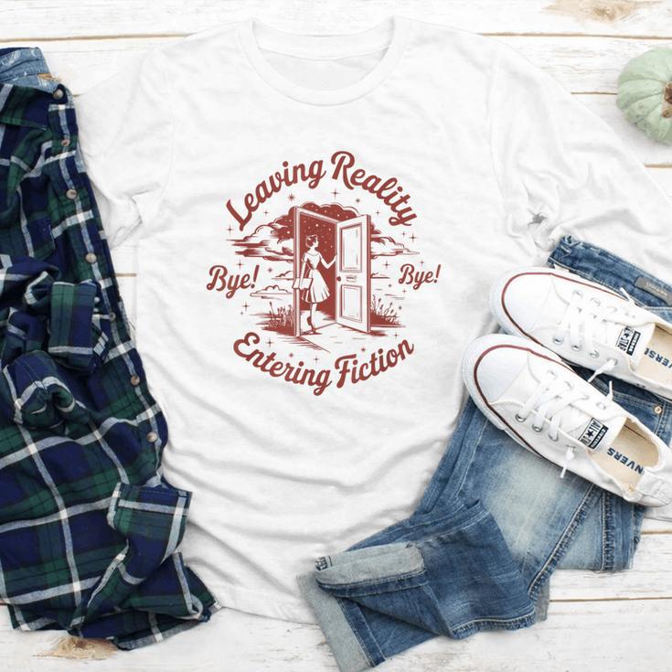 Leaving Reality Entering Fiction Book Lover Youth Long Sleeve Tee
