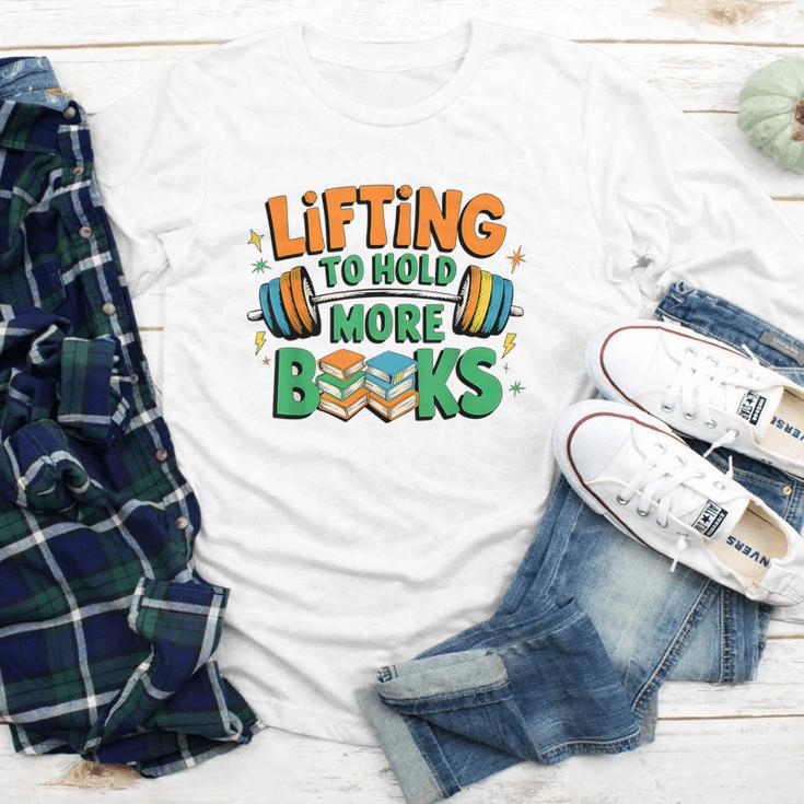 Lifting To Hold More Books Weightlifting Workout Gym Lover Youth Long Sleeve Tee