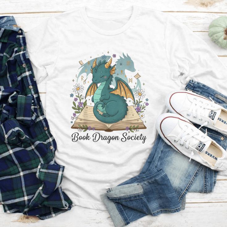 Magical Book Dragon Fantasy Reading Enthusiast Art Youth Long Sleeve Tee