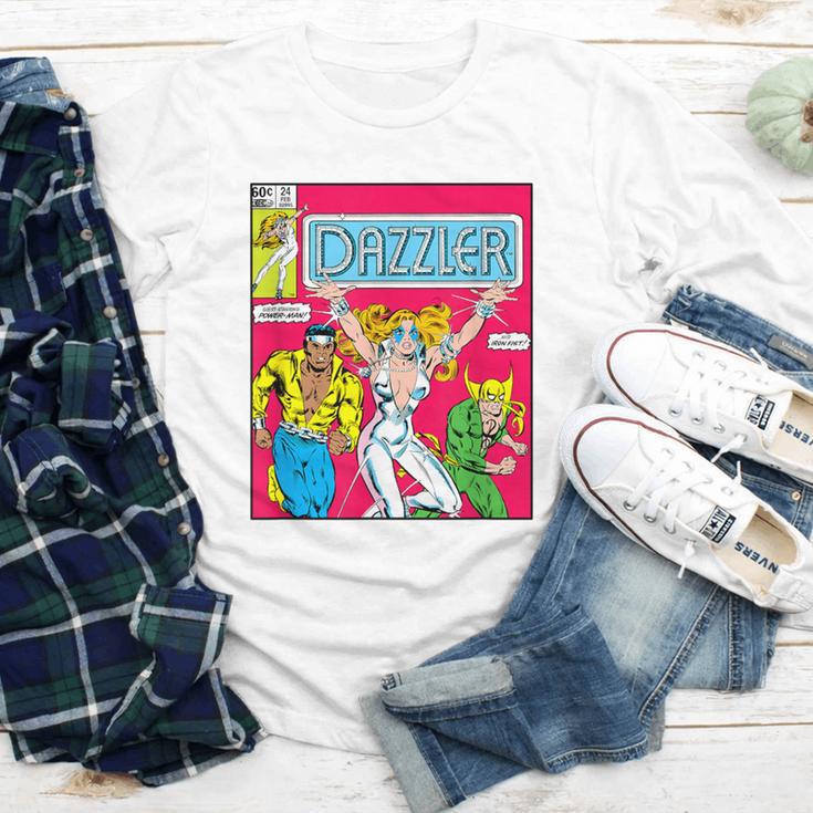 Marvel Universe Classic Dazzler Vintage Comic Book Cover Youth Long Sleeve Tee