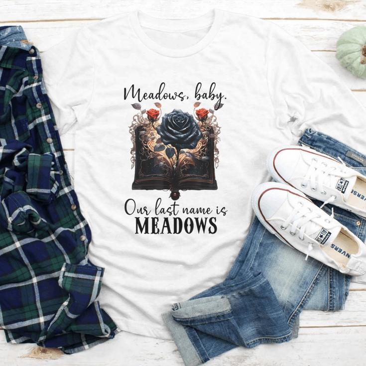 Meadows Baby Our Last Name Is Meadows Dark Romance Smut Book Youth Long Sleeve Tee