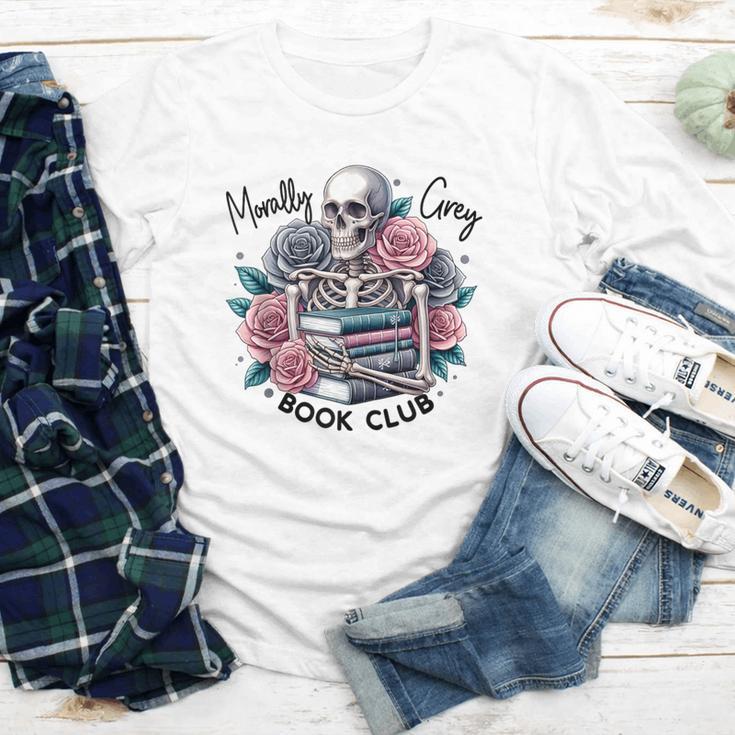 Morally Grey Skeleton Reading Smut Smutty Spicy Books Lover Youth Long Sleeve Tee Morally Grey Skeleton Reading Smut Smutty Spicy Books Lover Youth Long Sleeve Tee