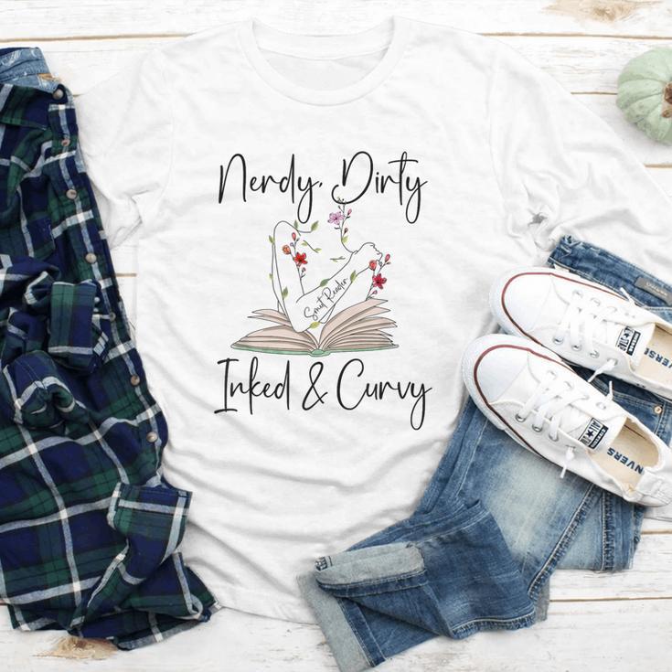 Nerdy Dirty Inked & Curvy ShirtSmutty Book TeesSmut Reader Youth Long Sleeve Tee
