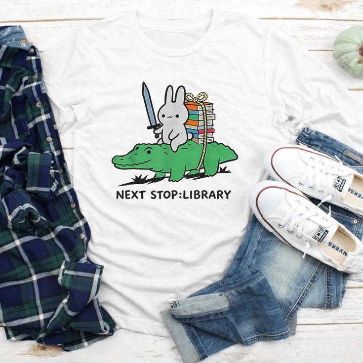 Next Stop Library Reading Book Youth Long Sleeve Tee Next Stop Library Reading Book Youth Long Sleeve Tee