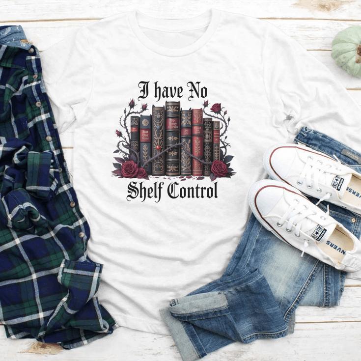 I Have No Shelf Control Dark Academia Book Lover TBR Youth Long Sleeve Tee