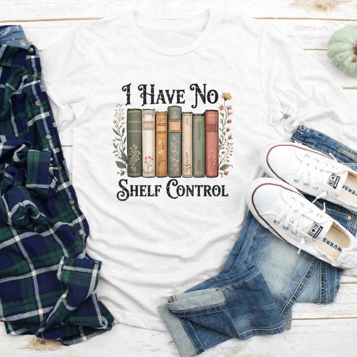 I Have No Shelf Control Flower Book Bookish Youth Long Sleeve Tee